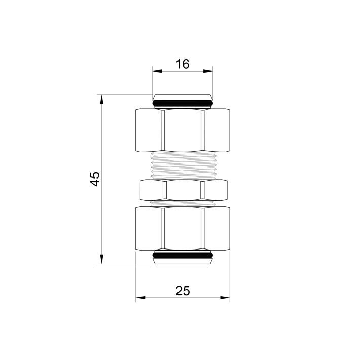 Перехідник обтискний Thermo Alliance Standart 16х16 SD152W1616