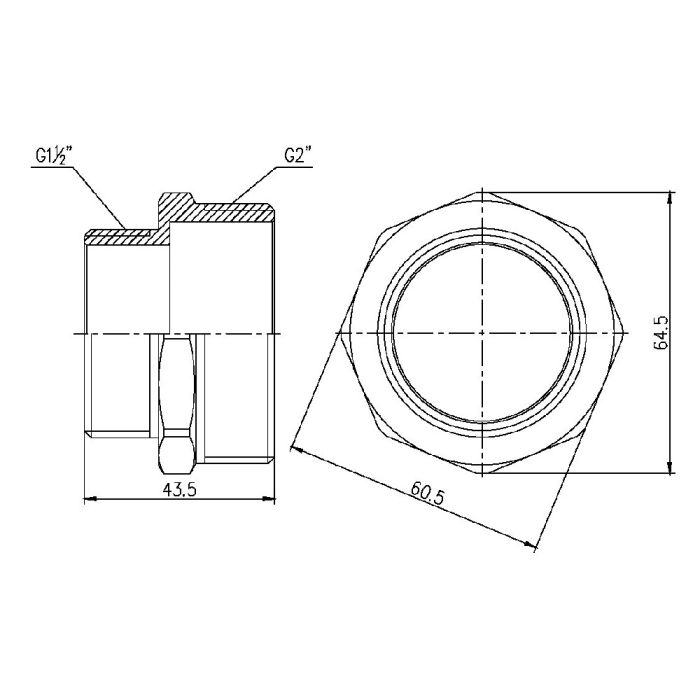 Ніпель редукційний Thermo Alliance Forte 2"х1" 1/2 SF3595040
