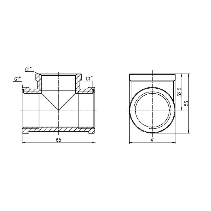 Трійник Thermo Alliance Forte 1" ВВ SF36125
