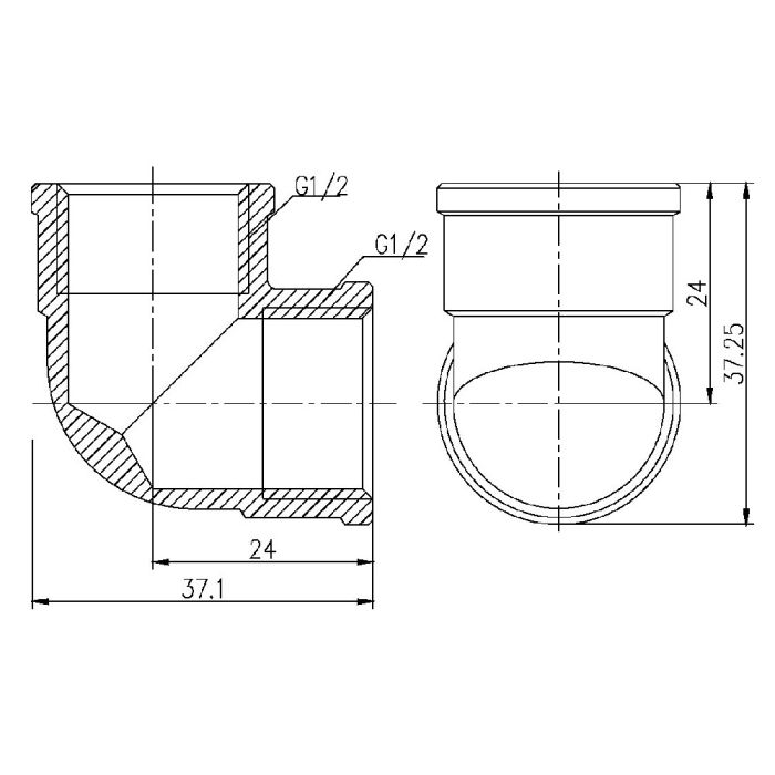 Кут Thermo Alliance Forte 1/2" ВВ SF36815