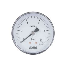 Манометр Icma 1/4" 0-10 бар, заднє підключення №243