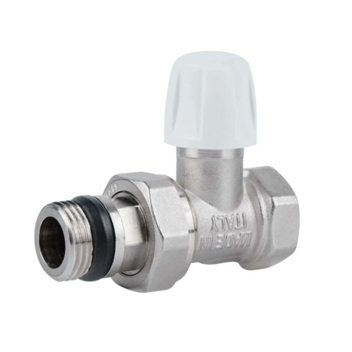 Кран радіаторний Icma 1/2" з антипротіканням прямий без ручки №815+940