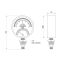 Термоманометр Thermo Alliance Standart 80 мм 1/2", нижнє підмикання SD1726B