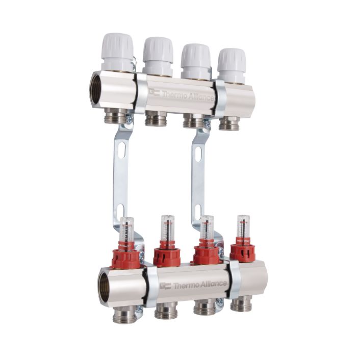 Колектор з витратомірами Thermo Alliance Standart 1" 4 виходи SD235W4