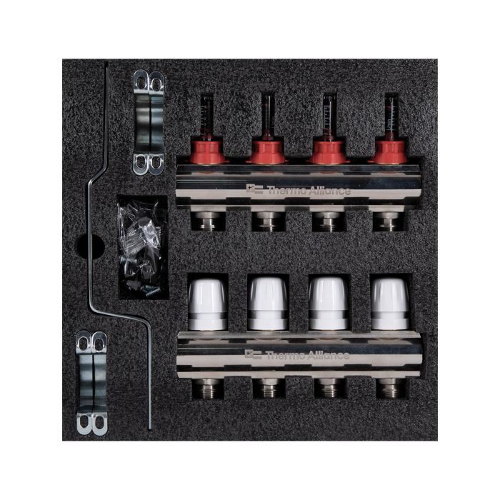 Колектор з витратомірами Thermo Alliance Standart 1" 4 виходи SD235W4