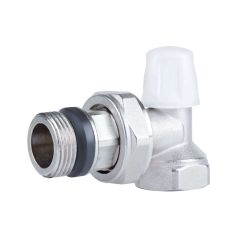 Кран радіаторний Icma 3/4" з антипротіканням кутовий без ручки №805+940