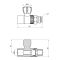 Кран кульовий радіаторний PPR Thermo Alliance 20х1/2" прямий