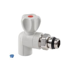 Кран кульовий радіаторний PPR Thermo Alliance 20х1/2" кутовий