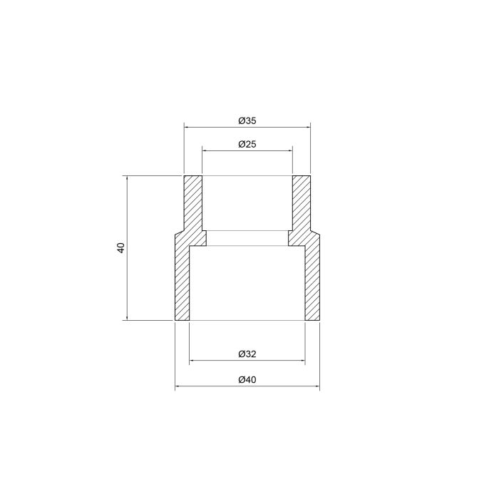 Муфта PPR Thermo Alliance 32х25