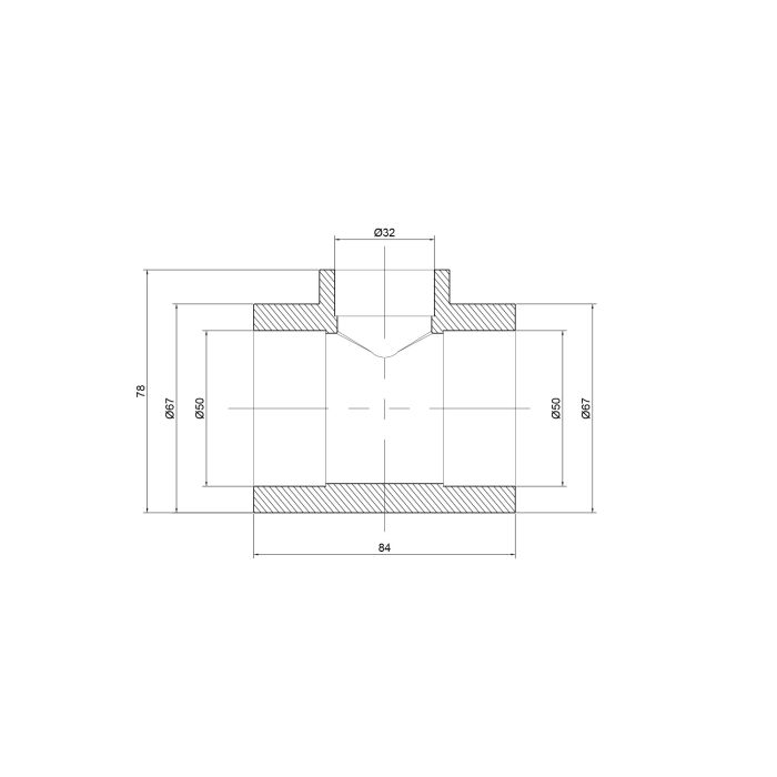 Трійник PPR Thermo Alliance 50х32х50