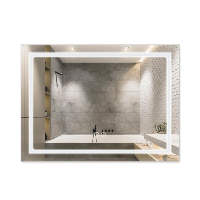 Дзеркало Qtap Mideya (DC-F904) 800х600 з LED-підсвічуванням Touch, з димером QT2078F904W