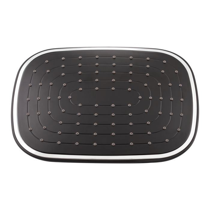 Душова система універсальна Qtap Grand на три споживача (з виливом) QTGRABCR1004 Chrome/Black