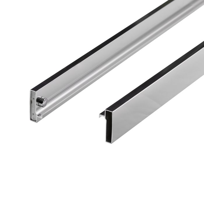 Душові двері в нішу Qtap Taurus CRM201-11.C6 97-108x200 см, скло Clear 6 мм, покриття CalcLess