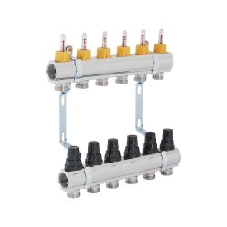 Колектор з витратомірами Thermo Alliance Forte 1" 6 виходів SF001W6