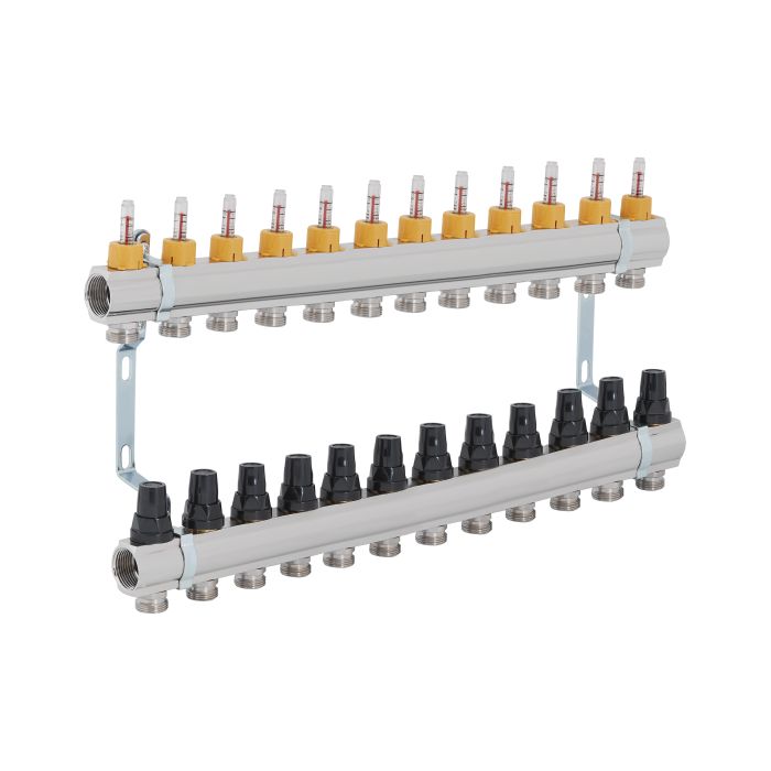 Колектор з витратомірами Thermo Alliance Forte 1" 12 виходів SF001W12