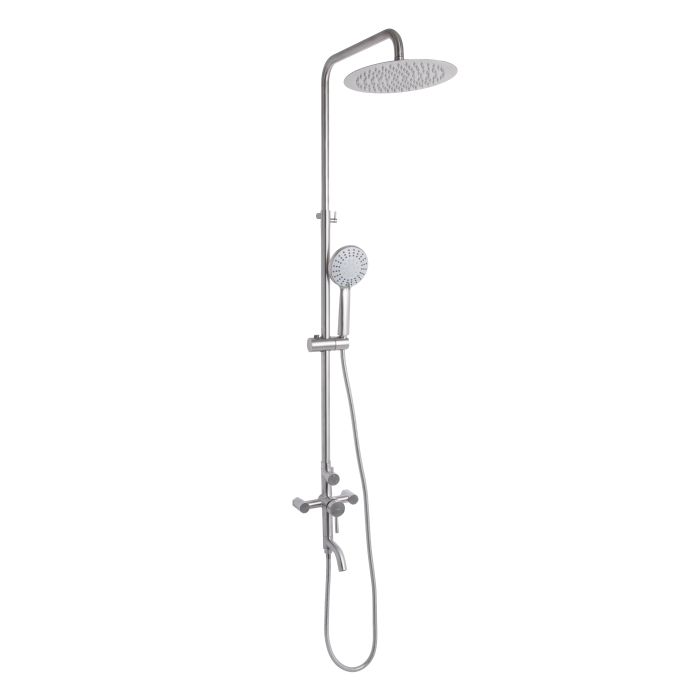 Душова система універсальна Lidz Aria 1030 на три споживача (з виливом) (k35) LDARI1030NKS34932 Nickel