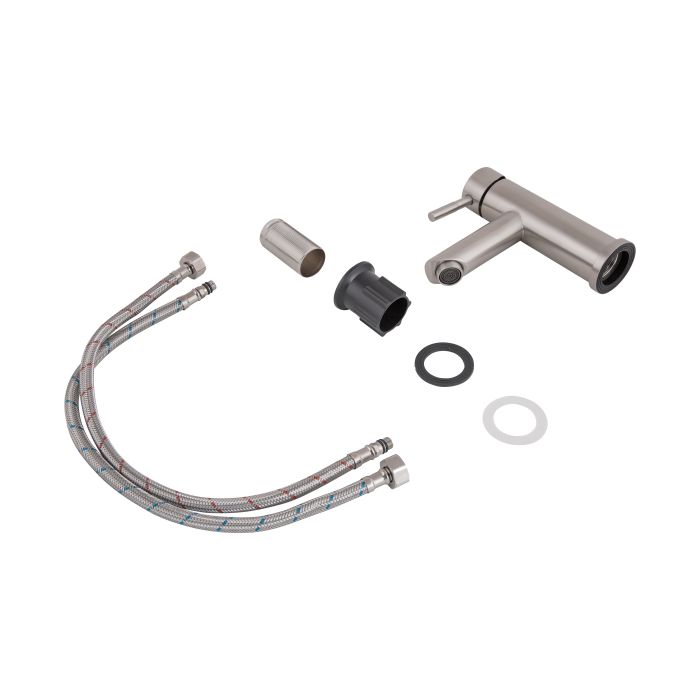 Змішувач для раковини Lidz Aria 001F (k35) LDARI001FNKS34937 Nickel