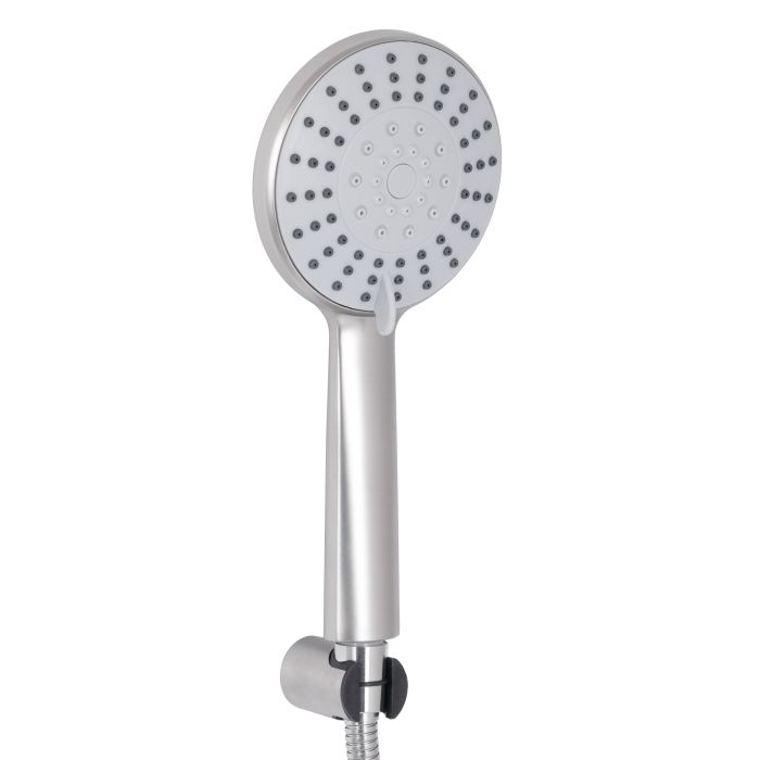 Змішувач для ванни Lidz Aria 005 з поворотним виливом (з душовим гарнітуром) (k35) LDARI005NKS34939 Nickel