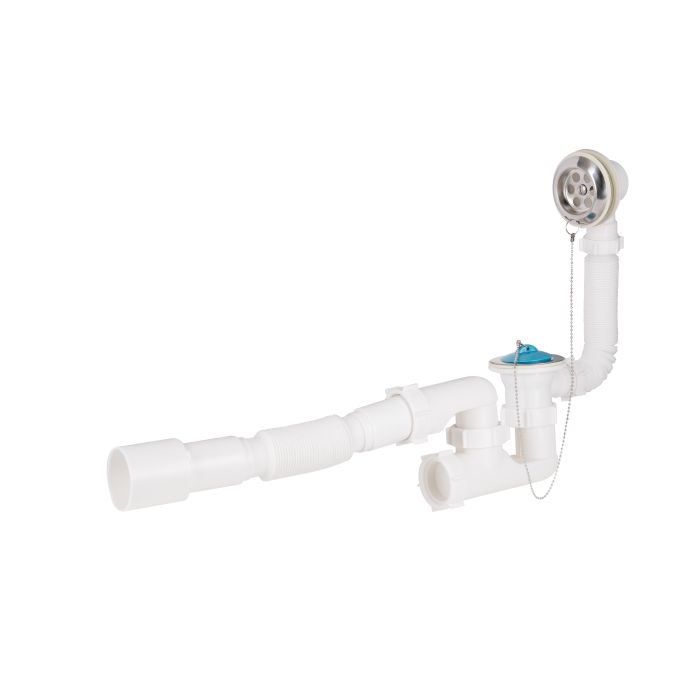 Сифон для ванни Lidz (WHI) 60 03 V002 00 з ревізією (вихід 50 мм)