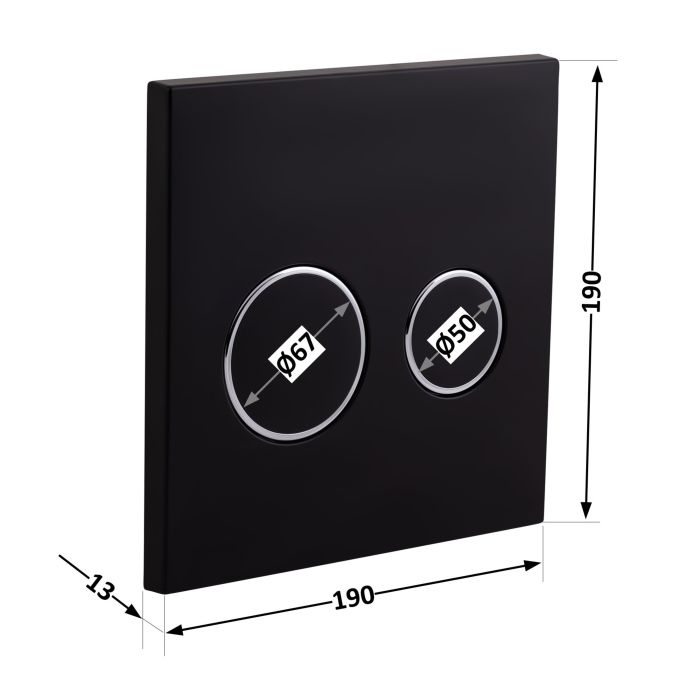 Панель змиву для унітаза Qtap Nest Uni QT0211P01V1178MB