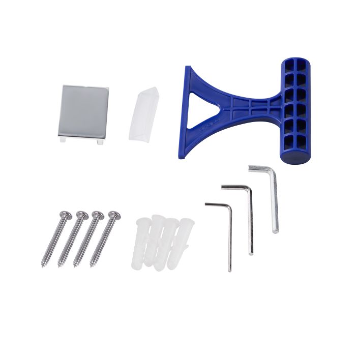 Душова перегородка Qtap Walk-In Standard CRM209.C8 90х200 см, скло Clear 8 мм, покриття CalcLess