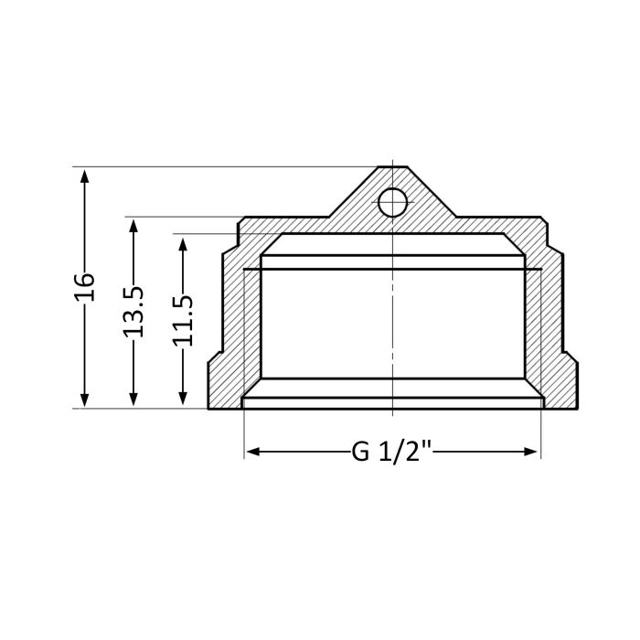 Заглушка Thermo Alliance Standart 1/2" ВР SD40215