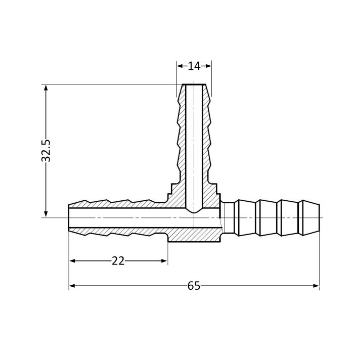 Трійник Thermo Alliance Standart 14 SD41714