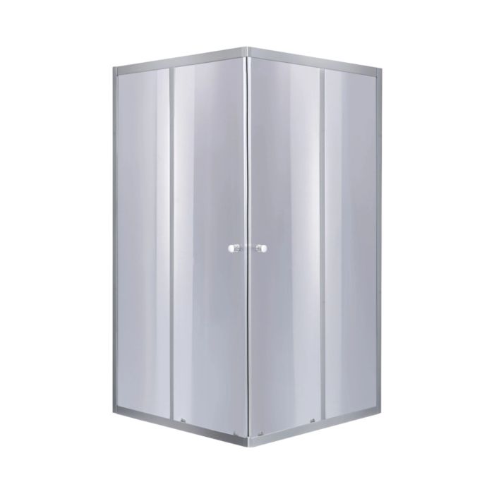 Набір Lidz душова кабіна Wawel SC80x80.SAT.LOW.GR, скло тоноване 4 мм + піддон Mazur