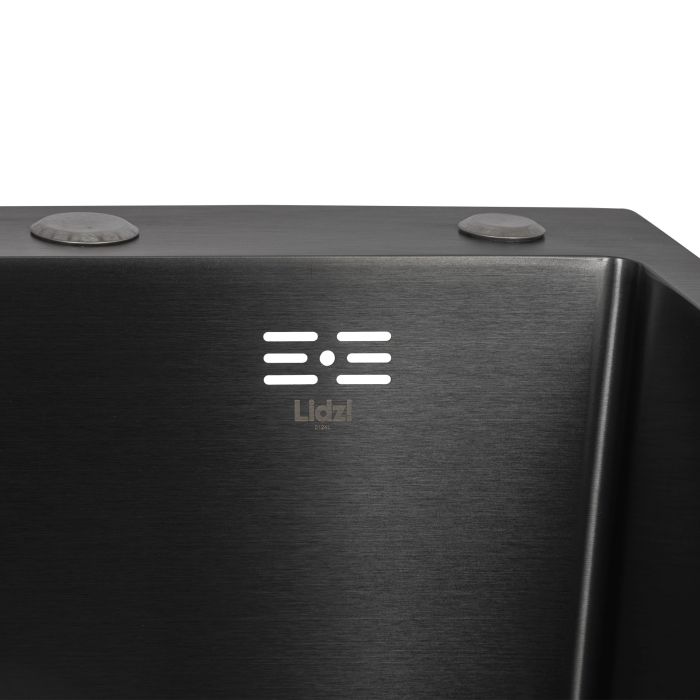 Мийка для кухні інтегрована Lidz Handmade H7849BL крило ліворуч Brushed Black PVD 3,0/1,0 мм LDH7849BLPVD43624