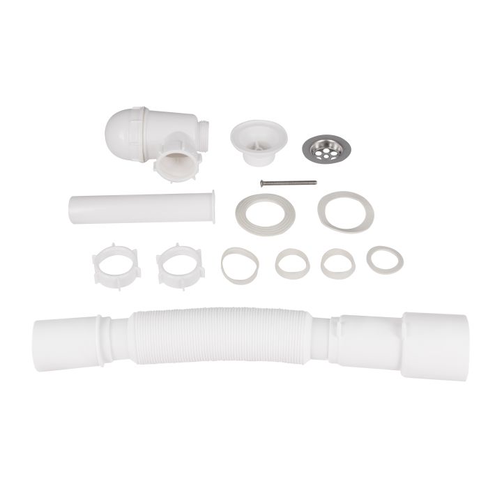 Сифон для раковини Lidz (WHI) LU06 колбовий (вихід 50 мм)