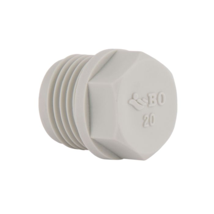 Заглушка PPR Blue Ocean з різьбою 20х1/2" ЗР