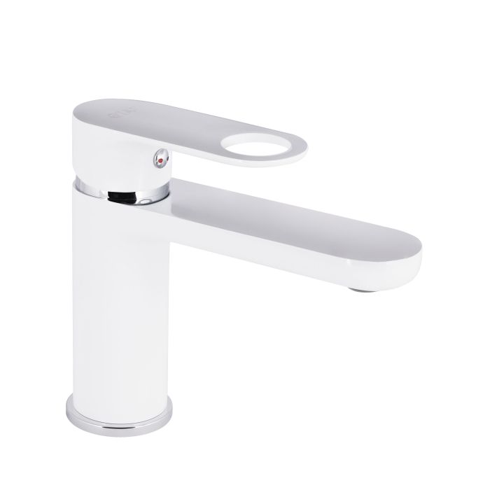 Змішувач для раковини Qtap Jay QTJAY270CRW45551 Chrome/White