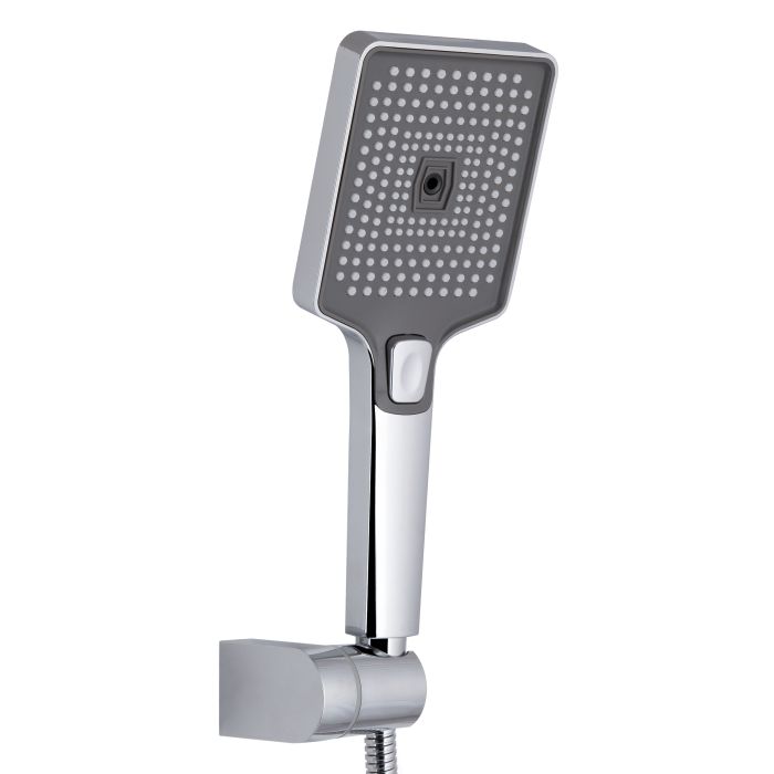 Змішувач для ванни Qtap Aries (з душовим гарнітуром) QTARI259CRM45559 Chrome