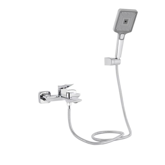 Змішувач для ванни Qtap Presto (з душовим гарнітуром) QTPRE259CRM45574 Chrome