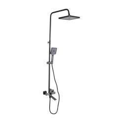 Душова система універсальна Qtap Presto на три споживача (з виливом) QTPRE111GRP45585 Graphite