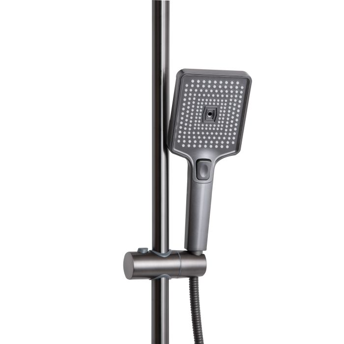 Душова система універсальна Qtap Presto на три споживача (з виливом) QTPRE111GRP45585 Graphite