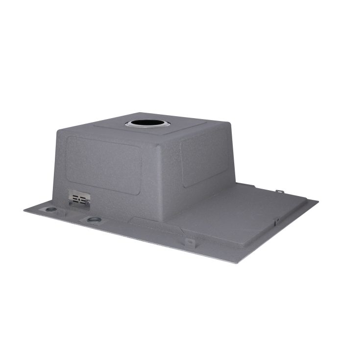 Мийка для кухні інтегрована Lidz Handmade H6350R крило праворуч (LDH6350BRUR45587) Brushed Steel 3,0/1,0 мм