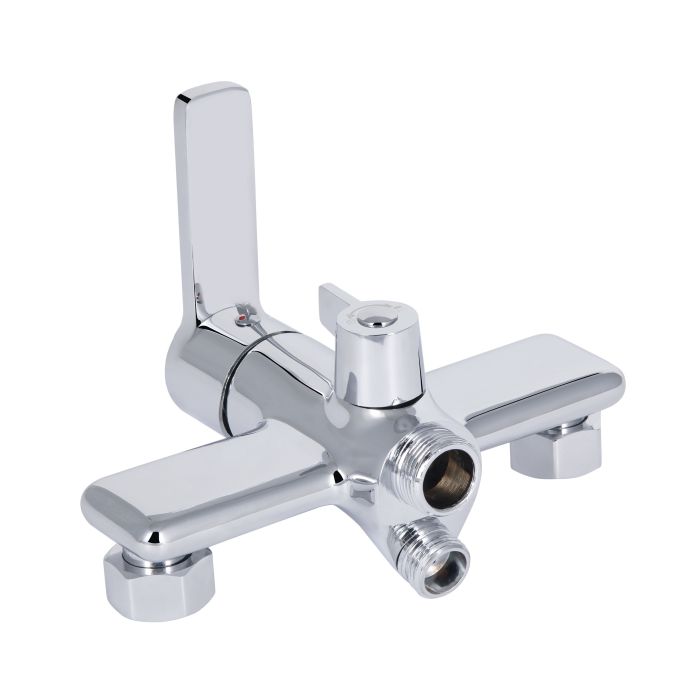 Змішувач для ванни Qtap Taurus з довгим поворотним виливом (з душовим гарнітуром) QTTAU260CRM45663 Chrome