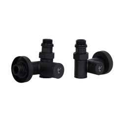 Комплект кранів Thermo Alliance Standart 1/2" чорний, для рушникосушарки кутовий SF395W15HEB
