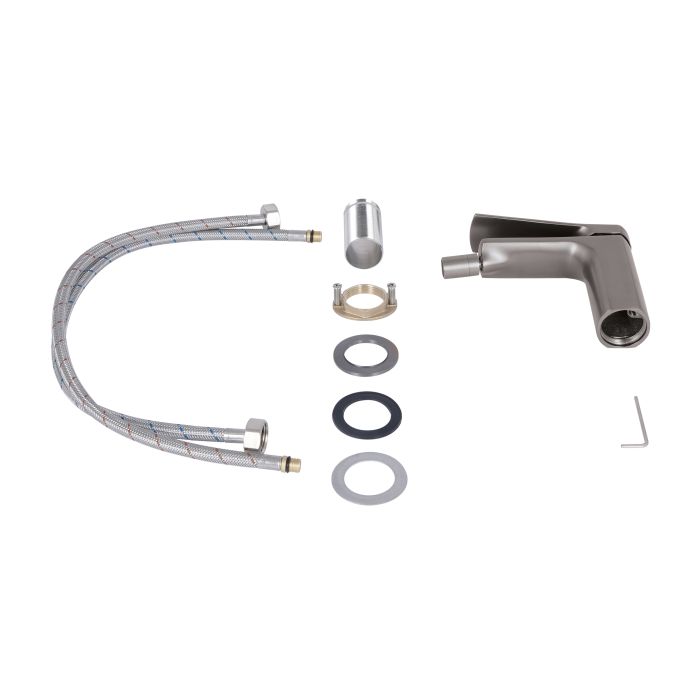 Змішувач для біде Qtap Slavonice QTSLA255GMB45923 Gunmetal Black PVD