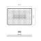 Лійка для верхнього душу Qtap Hlavova 280x190 мм прямокутна QTHLA107BLM45947 Black Matt