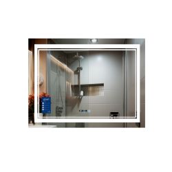 Дзеркало Qtap Cardinal 1000х700 з LED-підсвічуванням Touch, з антизапотіванням, з димером, рег. темп. кольору (3000-6500K) QT0478C10070