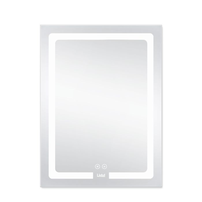 Дзеркало Lidz Kubis 600х800 з LED-підсвічуванням Touch, з антизапотіванням, з димером, рег. яскравості LD78LF9376080