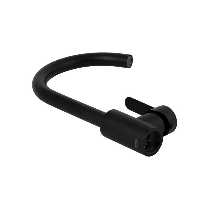 Змішувач для кухні Brinex Pure 015F U-образний  Black Matt BRIPUR015FBLM