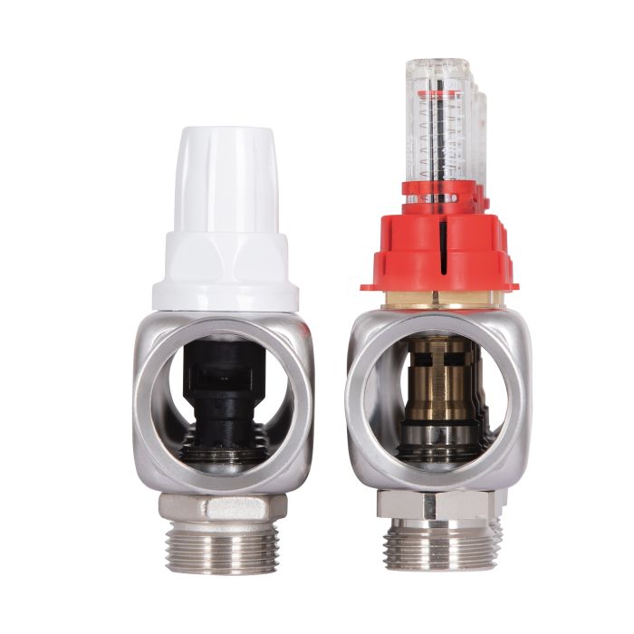 Колектор із витратомірами (нерж.) 1"х4 Icma № К073