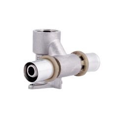 Прес-фітинг Icma трійник 1/2"вх16 настінний прохідний № 422