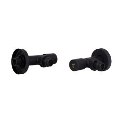 Комплект кранів Thermo Alliance Standart 1/2" З для рушникосушарки кутовий чорний SF395W15B