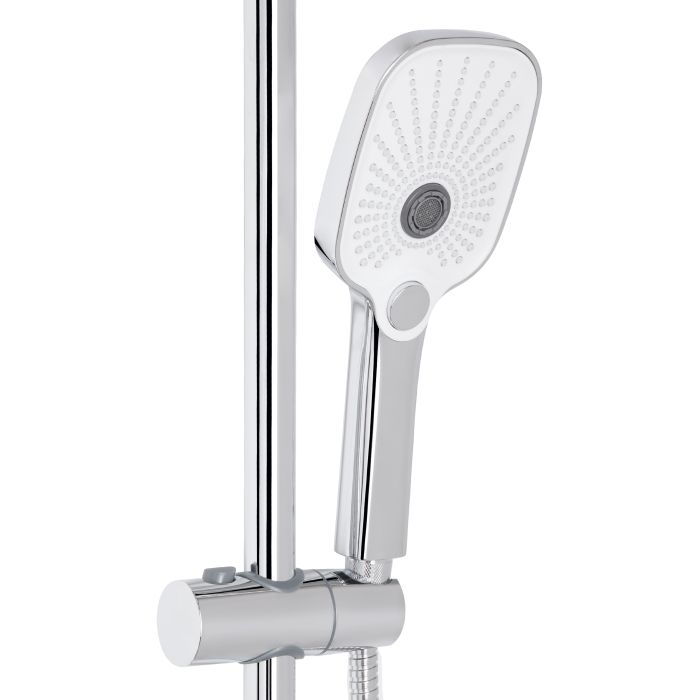 Душова система універсальна Qtap Tern на три споживача (з виливом) QTTER111CRM47591 Chrome