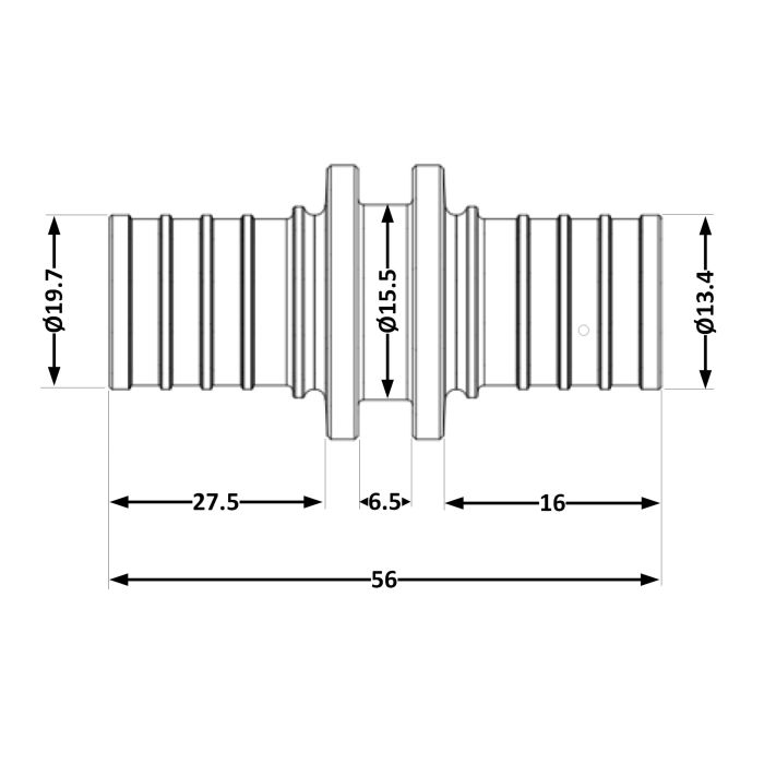 Перехідник під натяжну гільзу Icma №1032 d16х2,2-25х3,5 851032GXBO05