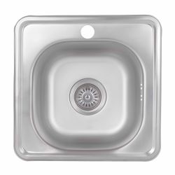 Кухонна мийка Brinex 3838 0,6 мм Satin (BRIN3835SAT06)